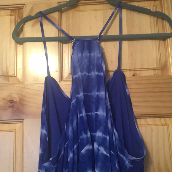 Hot & Delicious M blue tie dye romper - Picture 3 of 3